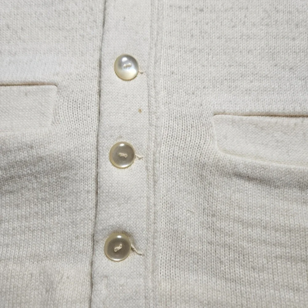 Vintage East-Tenn Orlon Acrylic Cardigan Sweater Mens S Button Up Grandpacore‎